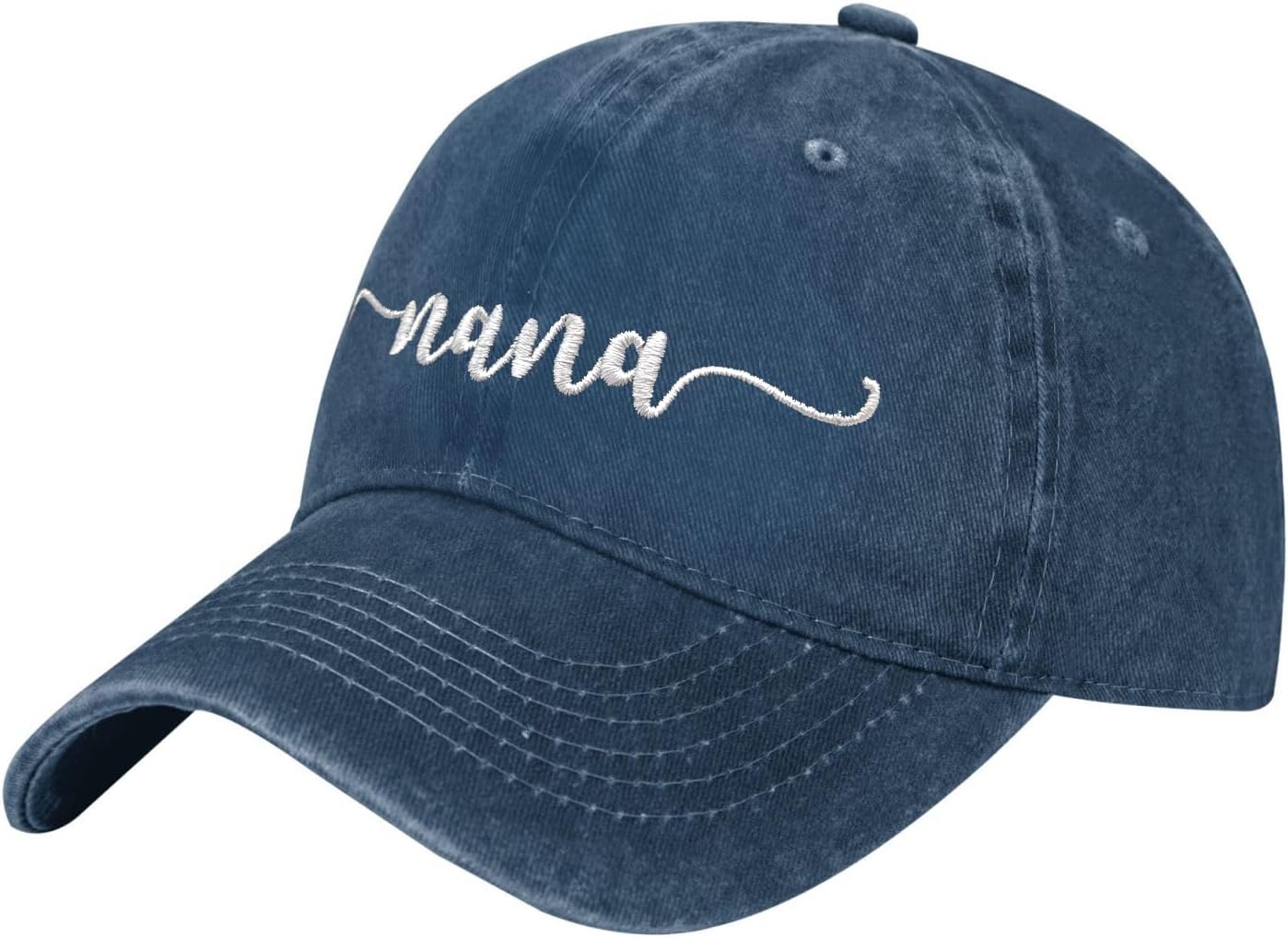 Nana Embroidered Baseball Cap Vintage Washed Adjustable Cowboy Hat Gifts for Grandma Women,Black - Image 2