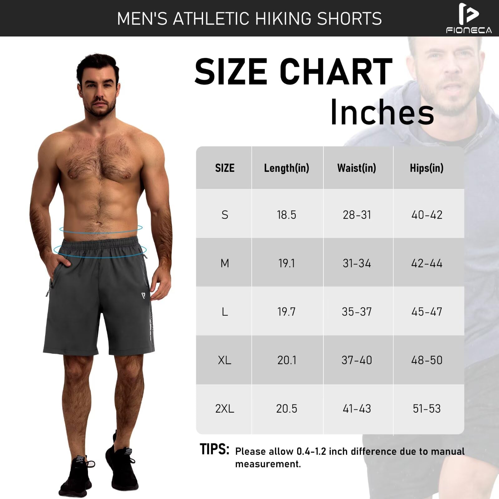 Paquete de 2 pantalones cortos deportivos para hombre, secado rápido, pantalones cortos de correr de 7 pulgadas, malla transpirable, pantalones cortos de entrenamiento con bolsillos con