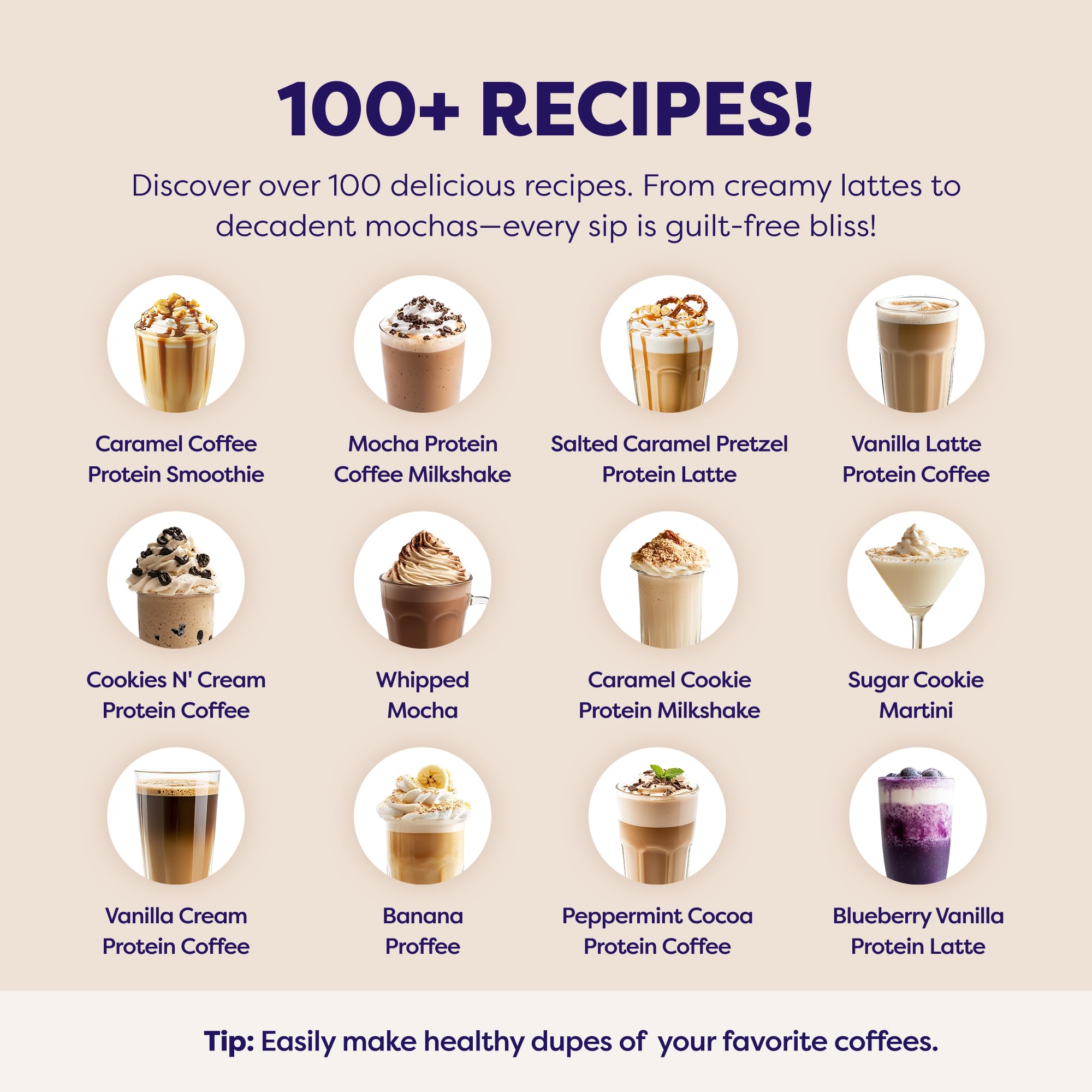 White Chocolate Mocha Protein Coffee Creamer - Grass Fed Pasture Raised Collagen - Hair Skin Nail Support Boosting — view 7