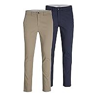 JACK & JONES Uomo Jjimarco Jjdave Sa 2 Pack Pantaloni Not Applicable