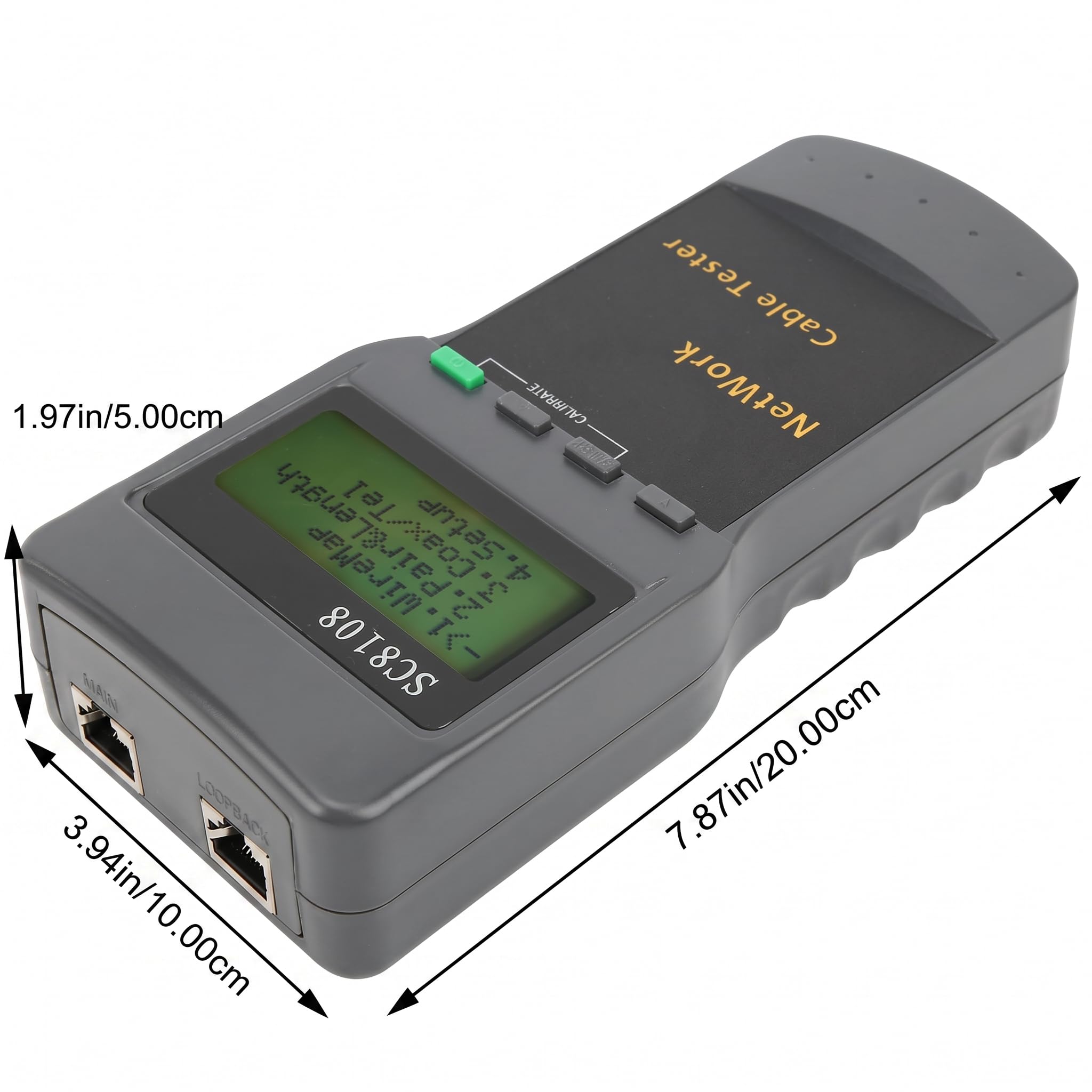 SC-8108 Verificador de Cable de Internet Probador de Continuidad Detección de Longitud de Punto de Ruptura 1350M Probador de Cable de Red Proyectos de Telecomunicaciones para