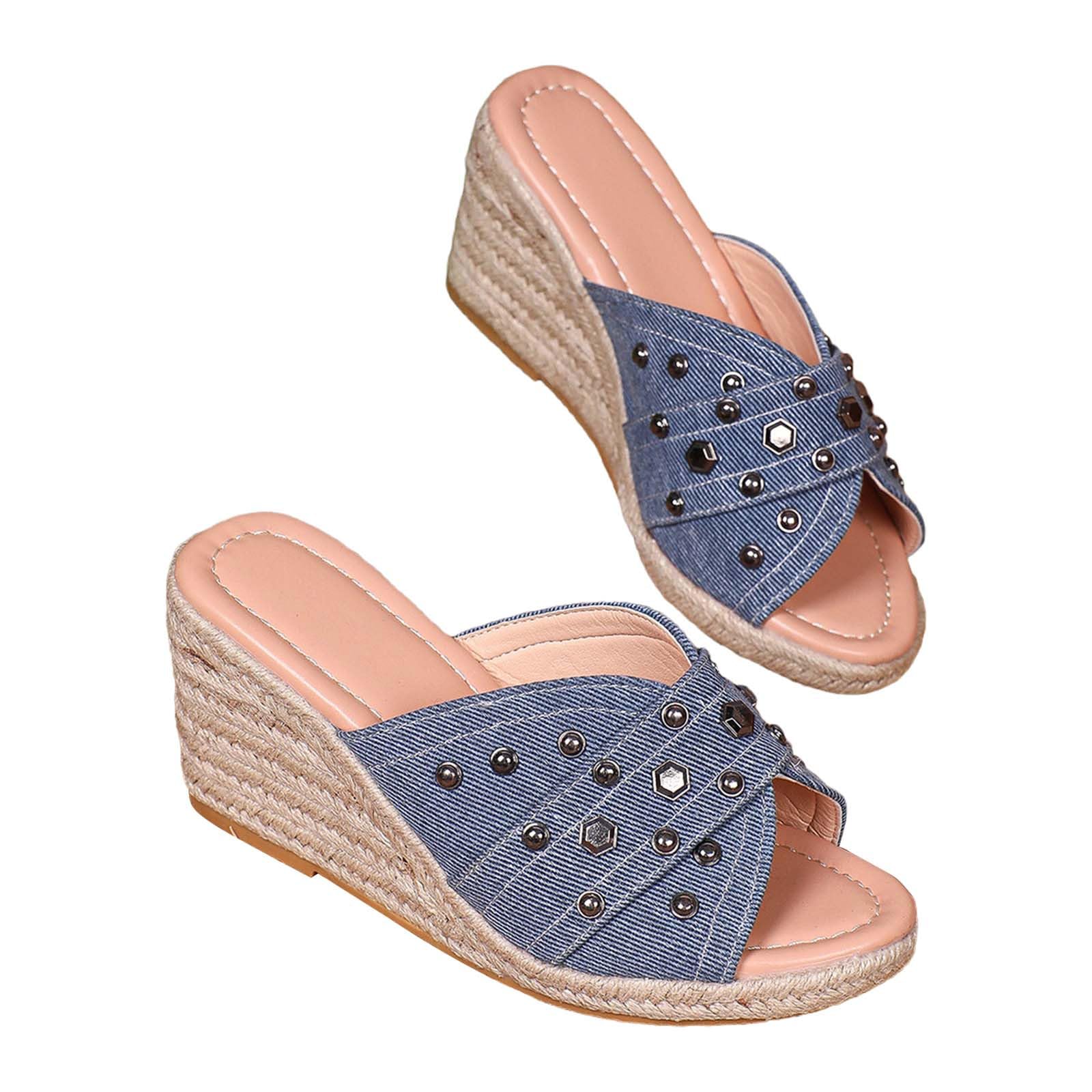 Sandali Piatti Donna Con Zeppa – Infradito Slip-on Eleganti Con Suola Memory Foam, Perfetti Per Spiaggia E Tempo Libero, Taglie Da 37 A 43 - 2
