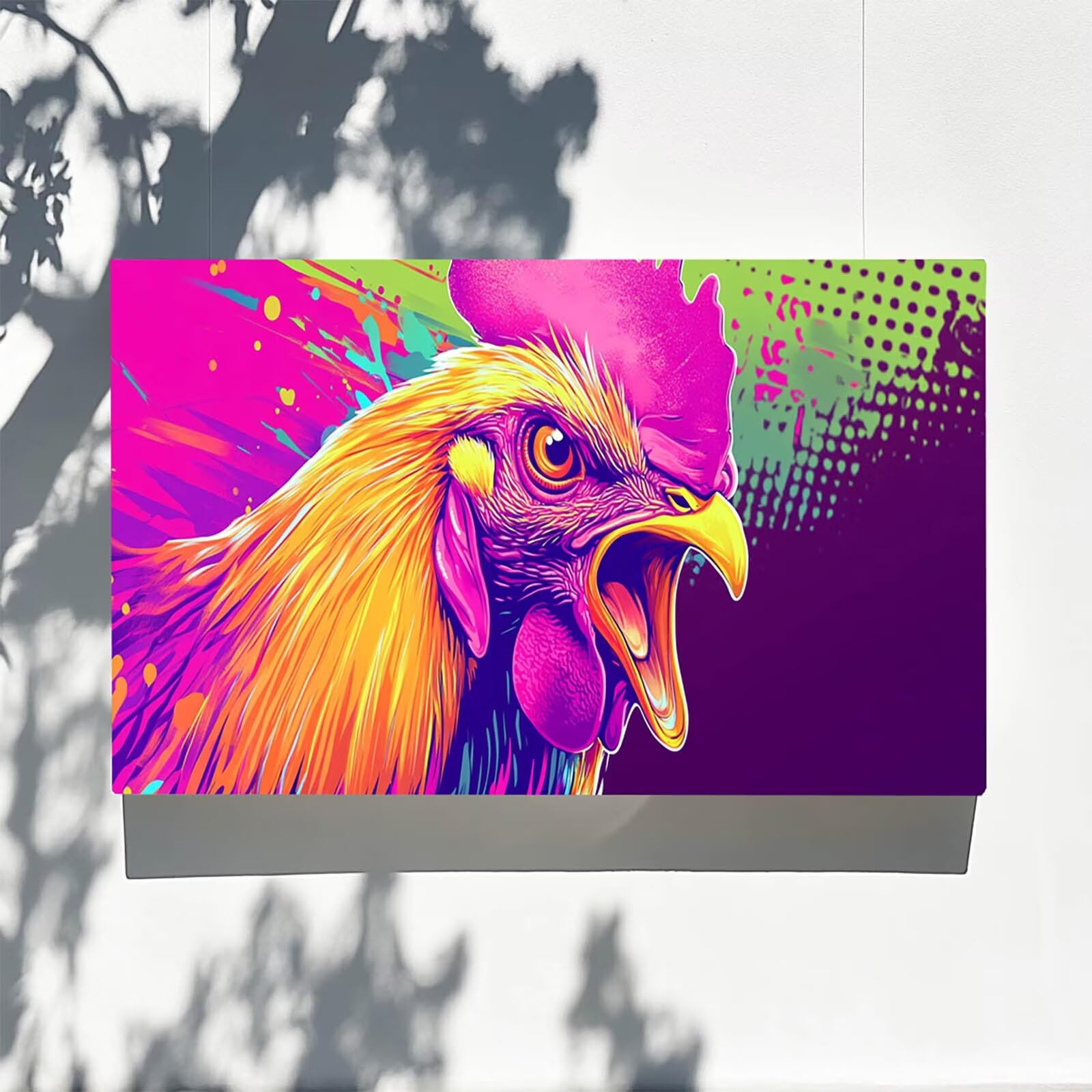 Pintar por Numeros Adultos pollo, Pintar por Numeros Niños Kit Manualidades Adultos Gallo Cuadros para Pintar por Numeros Pintura Acrílico, Cuadros Decorativos Regalos Para Mujer 80X160cm 7w-1-4