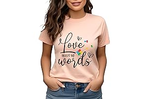 "Love Needs No Words" Autism Support Tee: Embracing Kindness and Acceptance