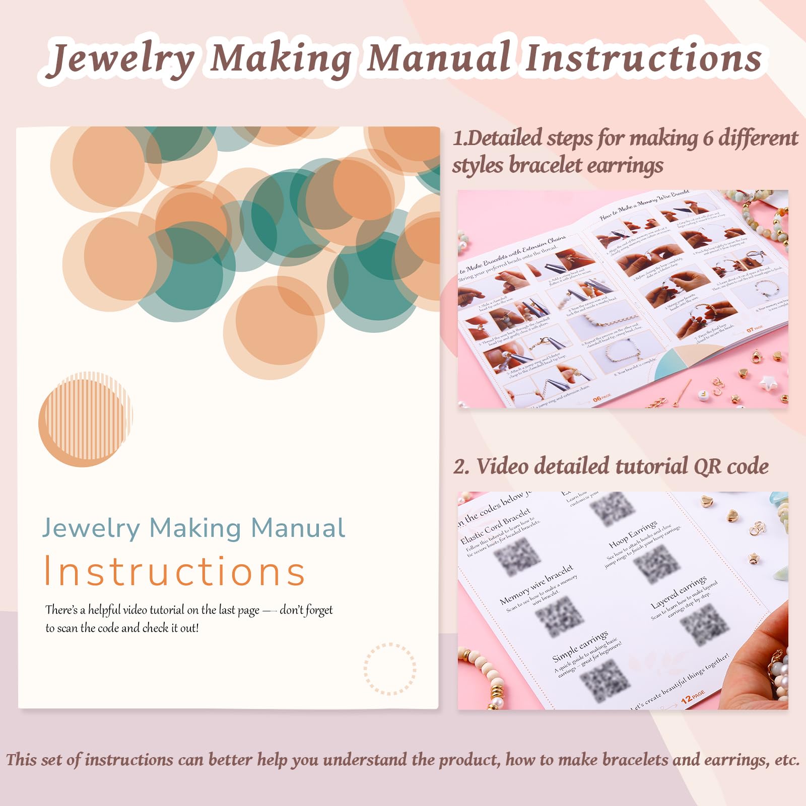 Jewelry Making Kit - Natural Stone Beads -4 Jewelry Making Kit - Natural Stone Beads -4