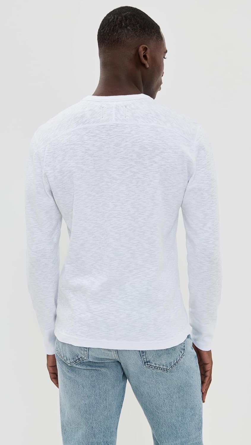 REIGNING CHAMP Men's 1x1 Slub Slim Henley - Image 4