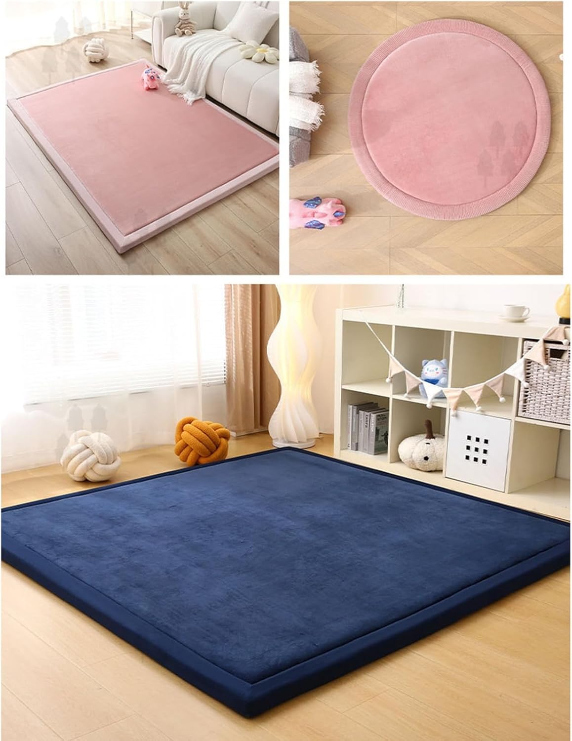 プレイマット 厚手 4cm 90×180cm 折りたたみ 4つ折り ベビーマット 【送料無料】 | 寝具・家具・インテリア,ラグ・マット・カーペット, プレイマット（キッズ） | WEIMALL プレイマット カーペット 直径200cm*13mm ベビーマット 厚手 3cm 衝撃吸収 ラウンドラグ フロアマット 安全素材 滑り