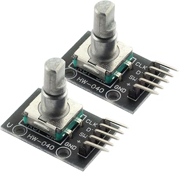2pcs Rotary Encoder Module KY-040 360 Degrees for Arduino Compatible Brick Sensor Switch Development Board