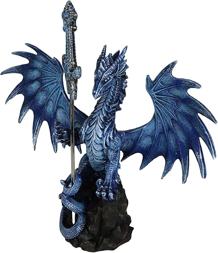 Miniatura 3 de Ebros Sea Blade Ruth Thompson - Estatua de dragón con abridor de letras, espada de daga de 11.75 pulgadas de alto, colección de la serie de hojas de
