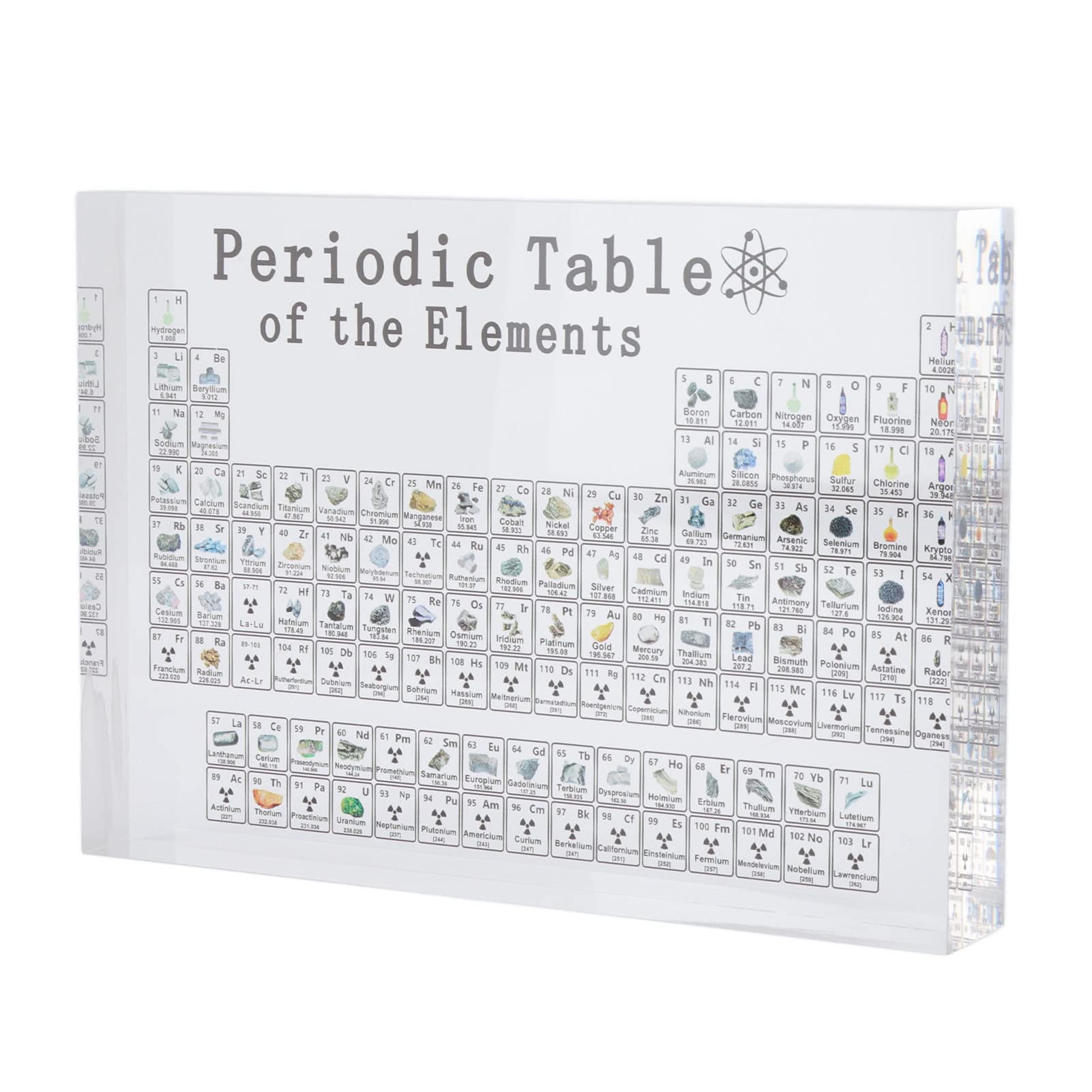 Sponsored Ad – Sorandy Periodic Table Real Chemical Element, Acrylic Periodic Table Display for Science Lovers, Gifts for Chemistry Teaching Tool Student Teacher Friend (L)