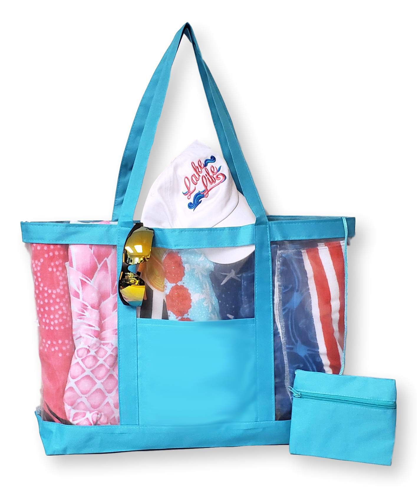 Getagadget Huge See Thru Mesh Beach Tote Bag Buy Online In Angola At Angola Desertcart Com Productid