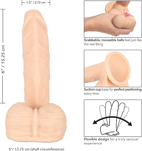 Miniatura 6 de CalExotics Novelties Emperor Ballsy - Marfil, 1 unidad (13870_Skin)