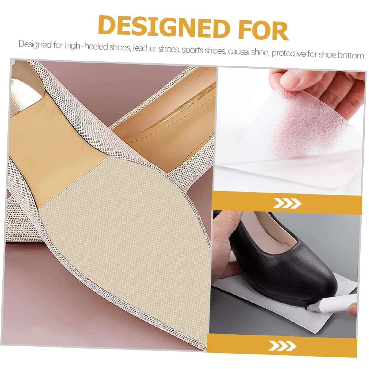 12 pièces autocollants antidérapants for semelles de chaussures protecteurs protecteurs de talons hauts coussinets de chaussures antidérapants protecteur de semelle for baskets protecteur de baskets p