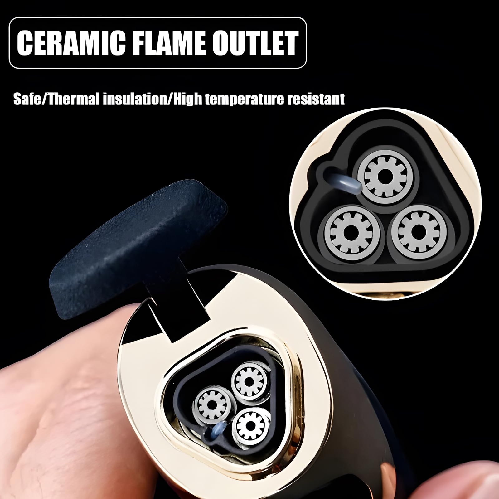 Briquet électrique coupe-vent avec coque tactile, capteur tactile, 3 flammes réglables, chargement USB, écran LED, convient pour l'extérieur, le camping (A)
