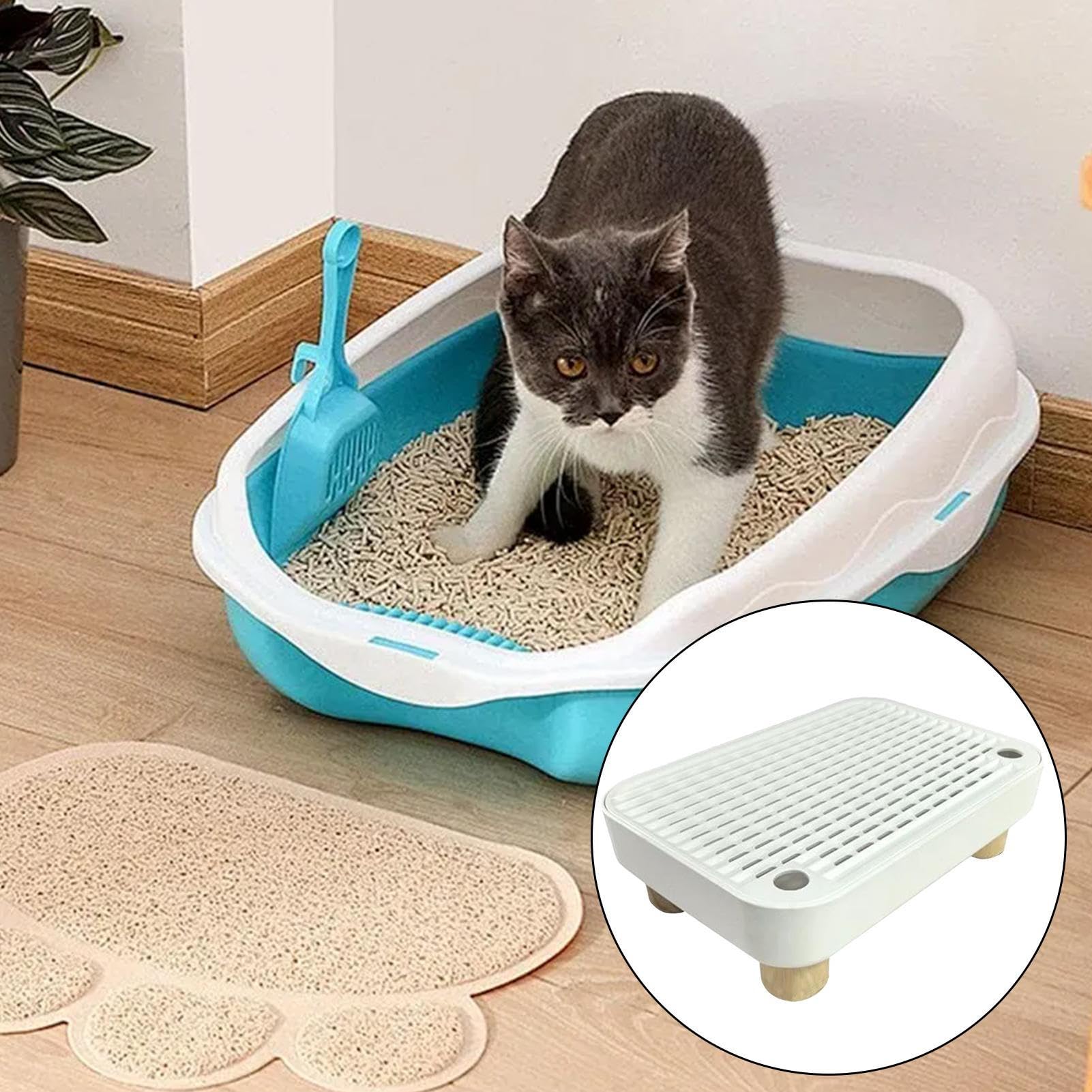 Katzenklo Rampe,Stufe Für Ältere Katzen Mit Filterfunktion - rutschfeste Kätzchen Katzenklo Matte - Für Innen- Und Außenbereich, Für Zuhause, Wohnung, Wohnzimmer, Tierarztpraxis Und