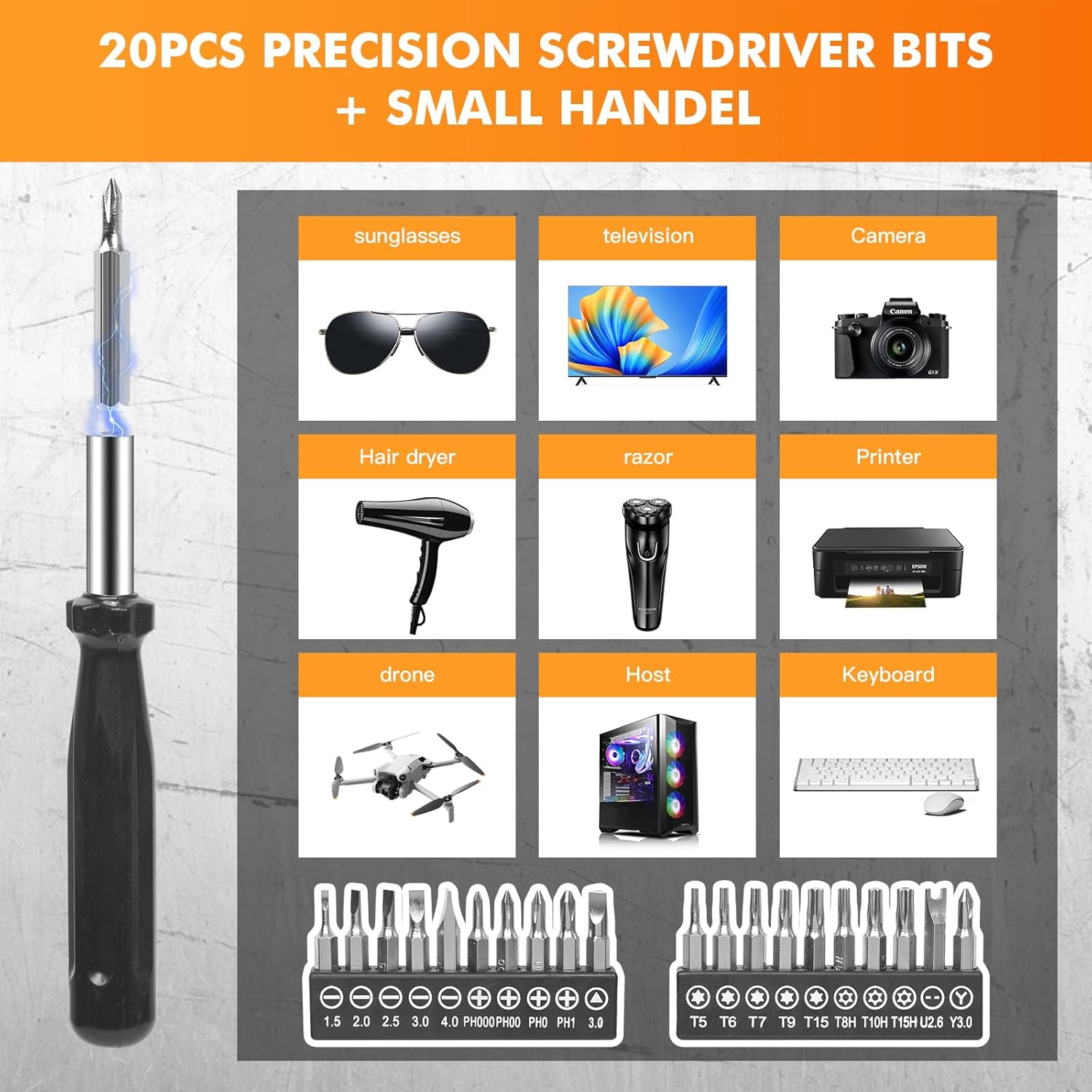 237-Piece Professional Precision Screwdriver Bit Set Kit,Chrome Vanadium Steel Impact Driver Bit Set, Security Bits Nut Driver,Ratchet Wrench and Bits Holder - Image 4