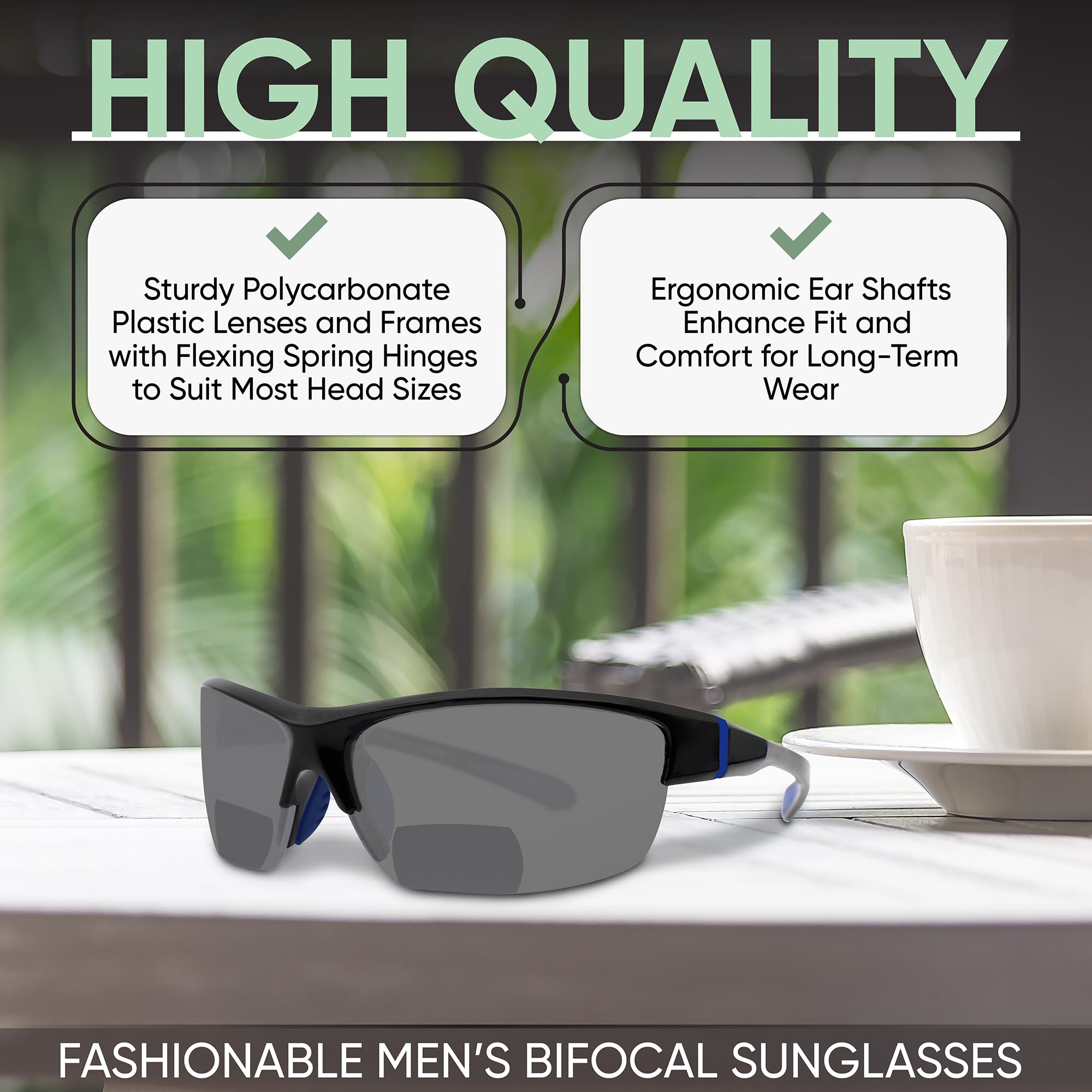 Success Eyewear Yogo Vision polaryzacyjne okulary przeciwsłoneczne damskie, kwadratowe, klasyczne, nowoczesne, eleganckie, 100% ochrona przed promieniowaniem UV.