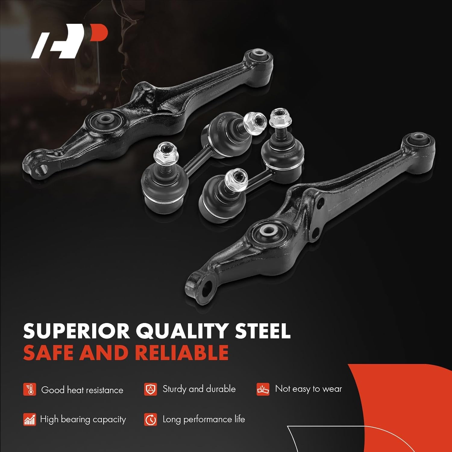 A-Premium Set of 10, Front Upper Lower Control Arm, Lower Ball Joint, Front & Rear Sway Bar Link, Compatible with Honda Accord 1998-2002, Acura TL 1999-2003, CL 2001-2003