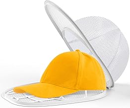 Coopache Dishwasher Cap Holder for Washing Baseball Hat Washing Machine Net Bag for Baseball Cap (White)