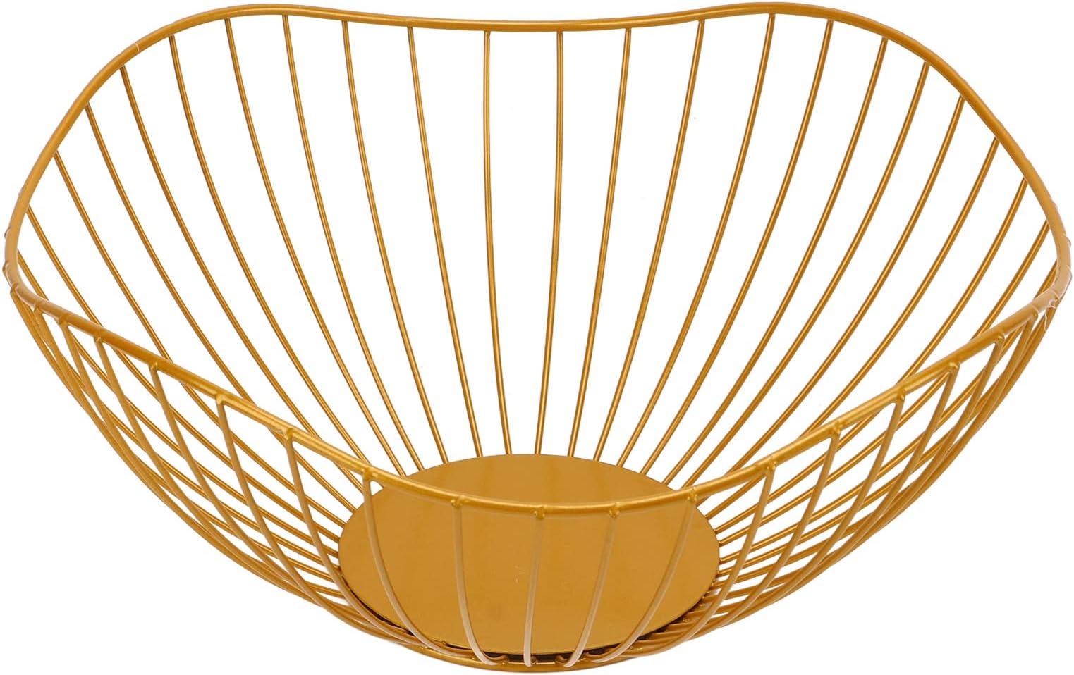 Fruit Basket for Kitchen Counter, Wire Fruit Bowl Modern Vegetable Basket Serving Bowl for Bread and Snacks