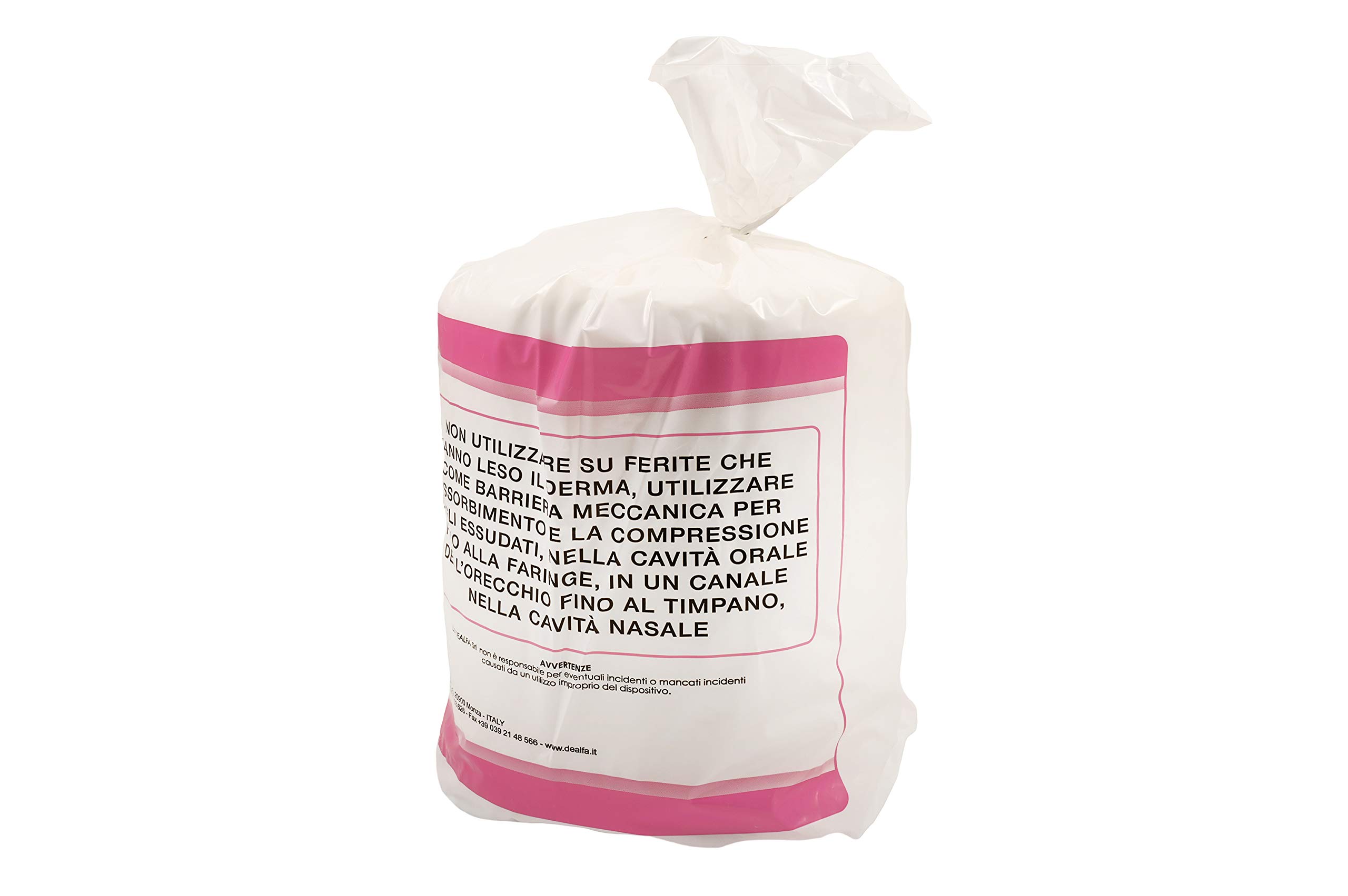 DEALFA Cotone Idrofilo QUALITA' ORO con Taglio ZIG ZAG - 100% Puro Cotone - Alta Assorbenza - Ideale per Pelli Sensibili - Monouso - Confezione da 1 Kg