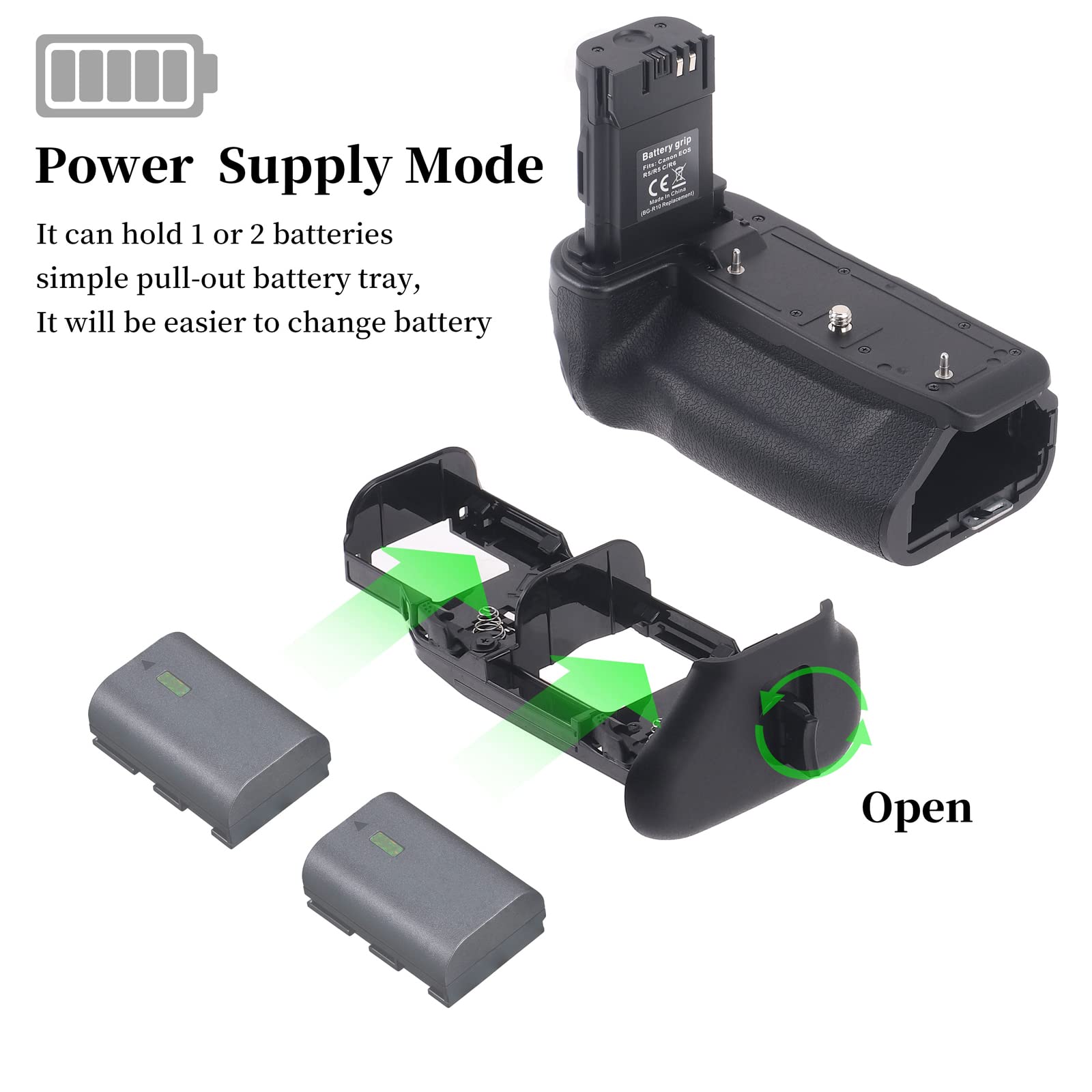 Amazon.com : FocusFoto Vertical Battery Grip Holder Multi Power