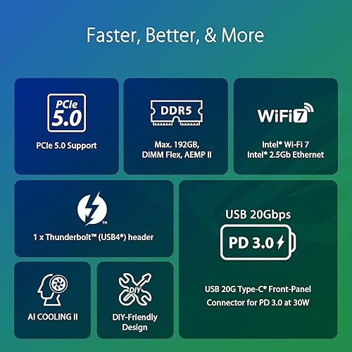 Miniatura 4 de ASUS ROG Strix Z790-F Gaming WiFi II LGA 1700 (Intel 14 y 13 y 12 generación) ATX placa base para juegos (DDR5,2.5 Gb LAN, 5XM.2 ranuras, PCIe 5.0
