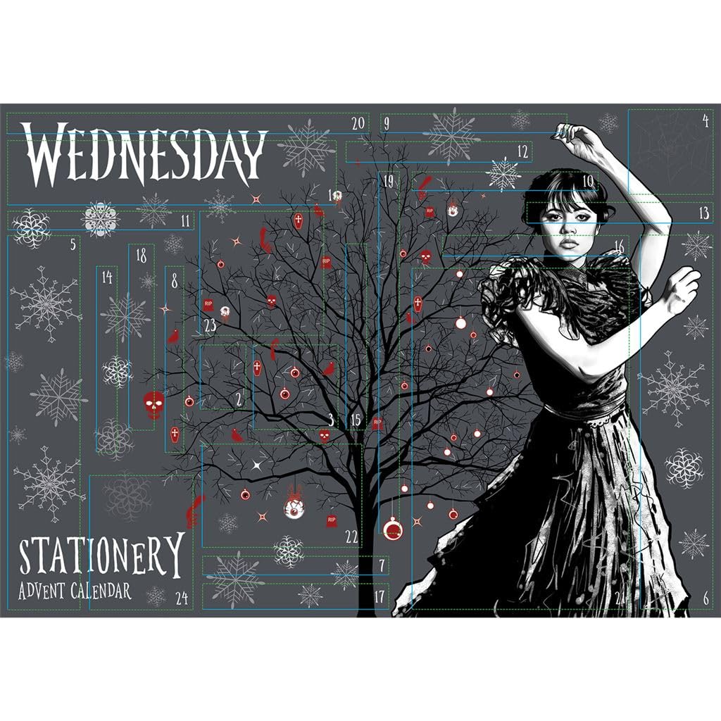 WEDNESDAY ADVENT CALENDAR STATIONERY SET 2026 Advent Calendar Stationery Set - Image 2