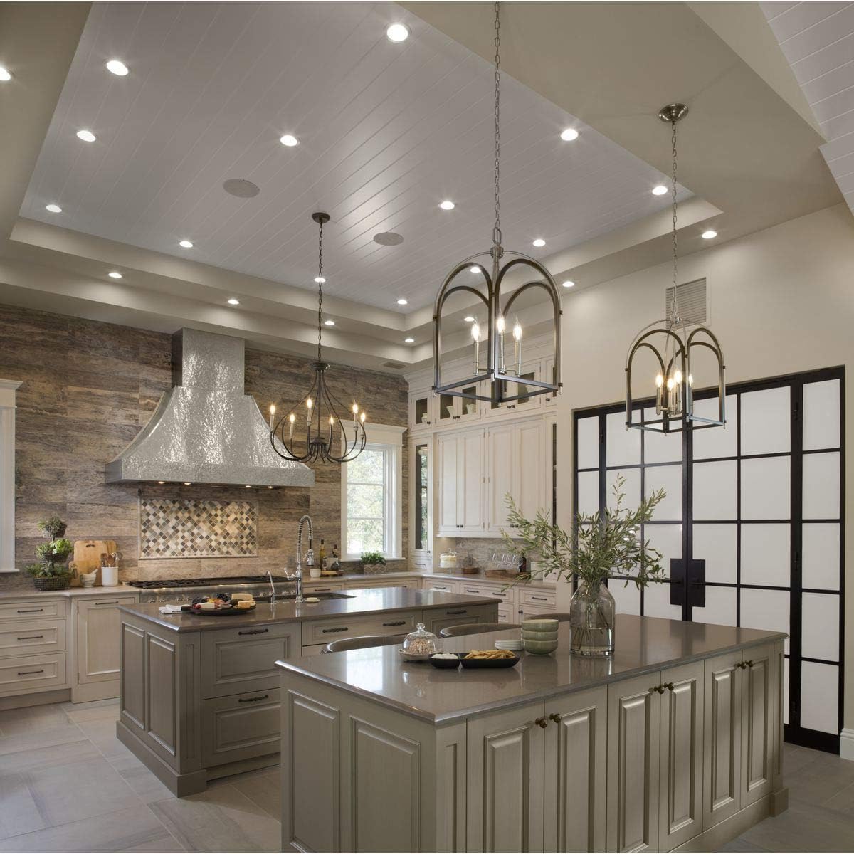 🔥 Whisp Collection 6-Light Farmhouse Chandelier Light Graphite