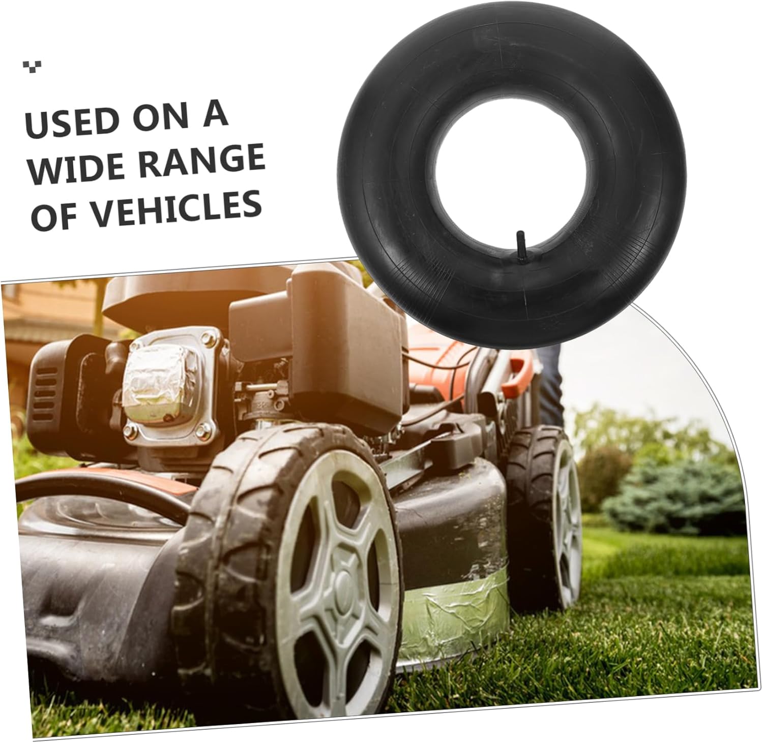 Tractor Inner Tube for Lawn Mowers and Wheelbarrows Durable Natural Rubber Easy Installation Compatible with Various Vehicles
