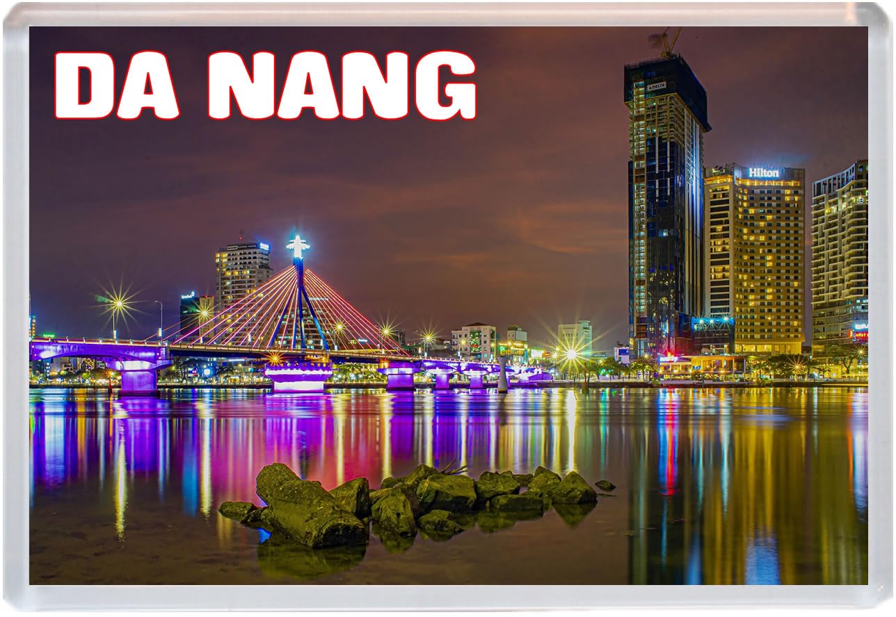 Baked Bean Store Multicolor Da Nang - Vietnam - Jumbo Fridge Magnet 96 X 67Mm Bbsfhm1577