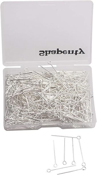 Lot De 1000 Épingles à Tête Miniature En Fil Métallique Pour Création De Bijoux - Occasion