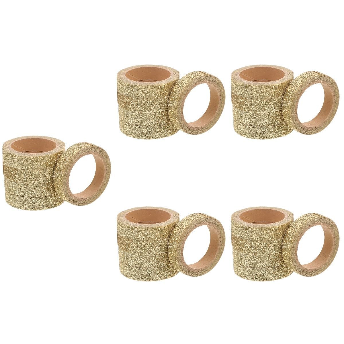 STOBOK 25rollos Cinta Washi Brillo Cinta Para Manualidades y Scrapbooking Para y Decoraciones De Fiesta