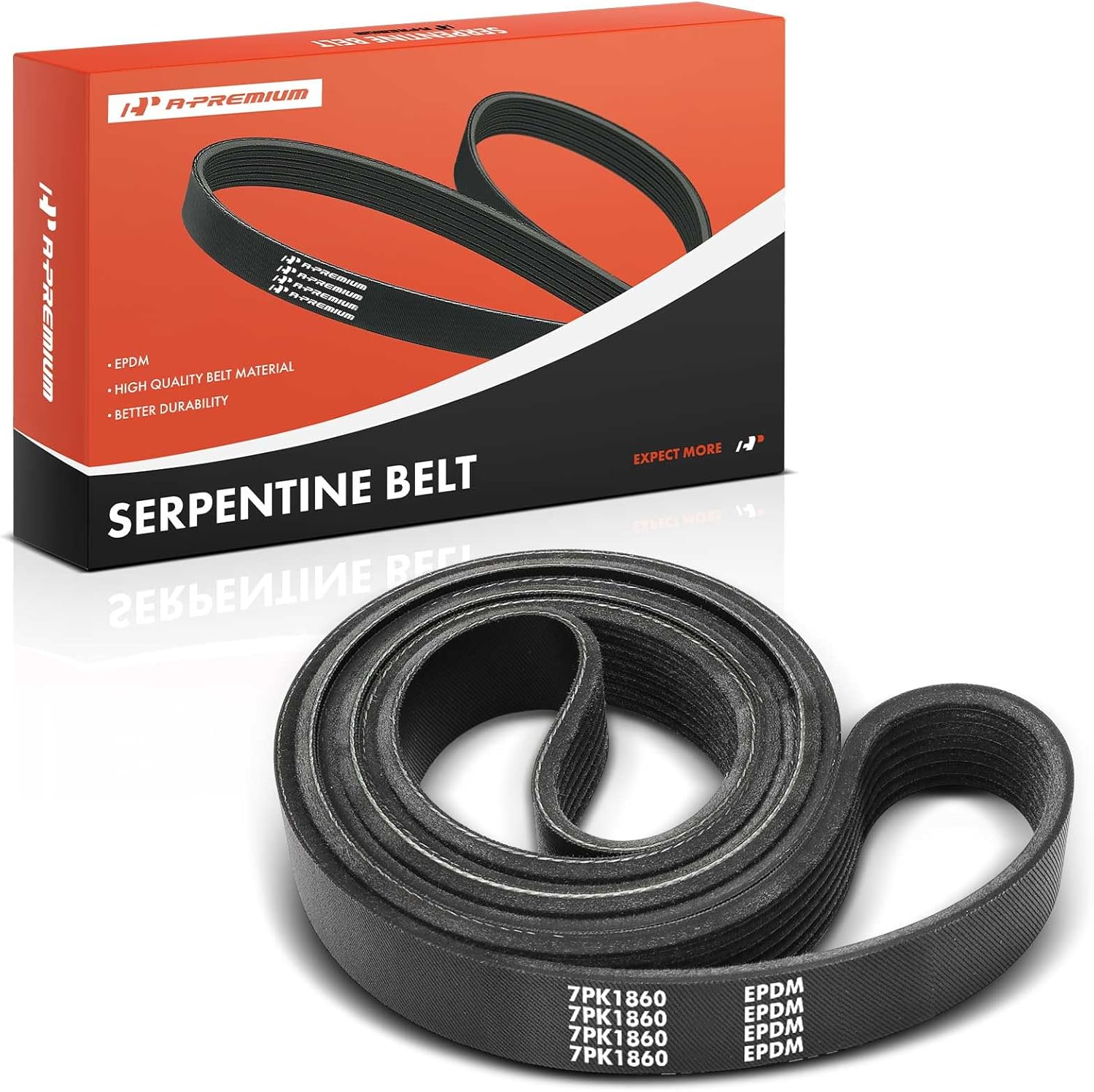 A-Premium 73.23" Serpentine Drive Belt (7-Rib)