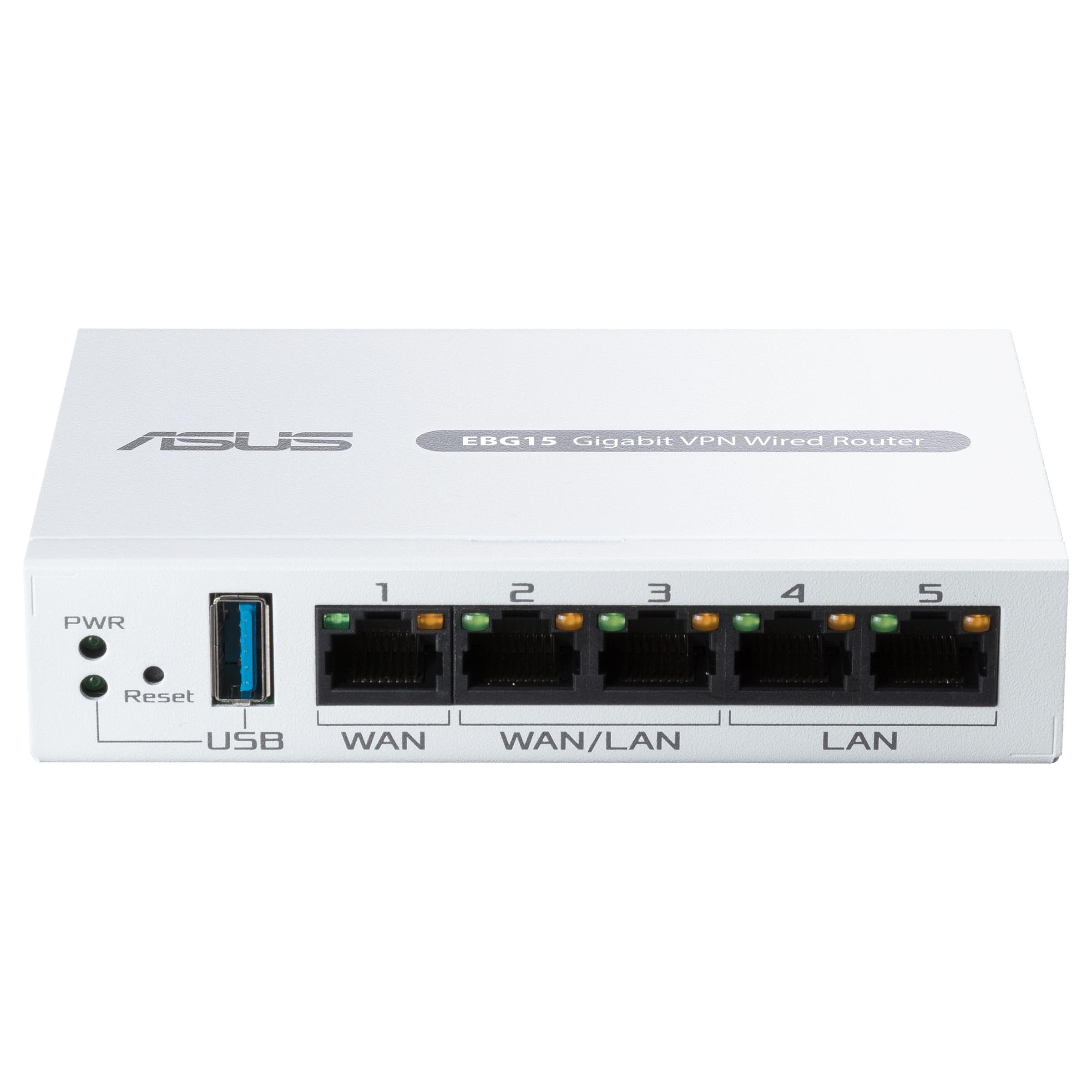ASUS ExpertWiFi EBG15, routeur Filaire Gigabit VPN, jusqu'à 3 Ports WAN ethernet + 1 USB WAN, prévention des intrusions IPS, Pare-feu de Couche 7, sécurité réseau de Grade Commercial