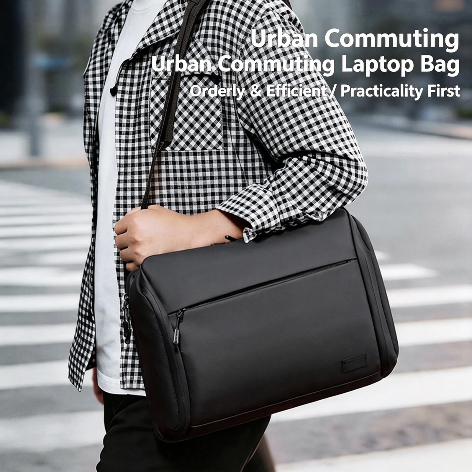 Borsa per computer portatile professionale per 14 POLLICI Lavoro di Affari Impermeabile Borsa Del Computer Della Spalla Della