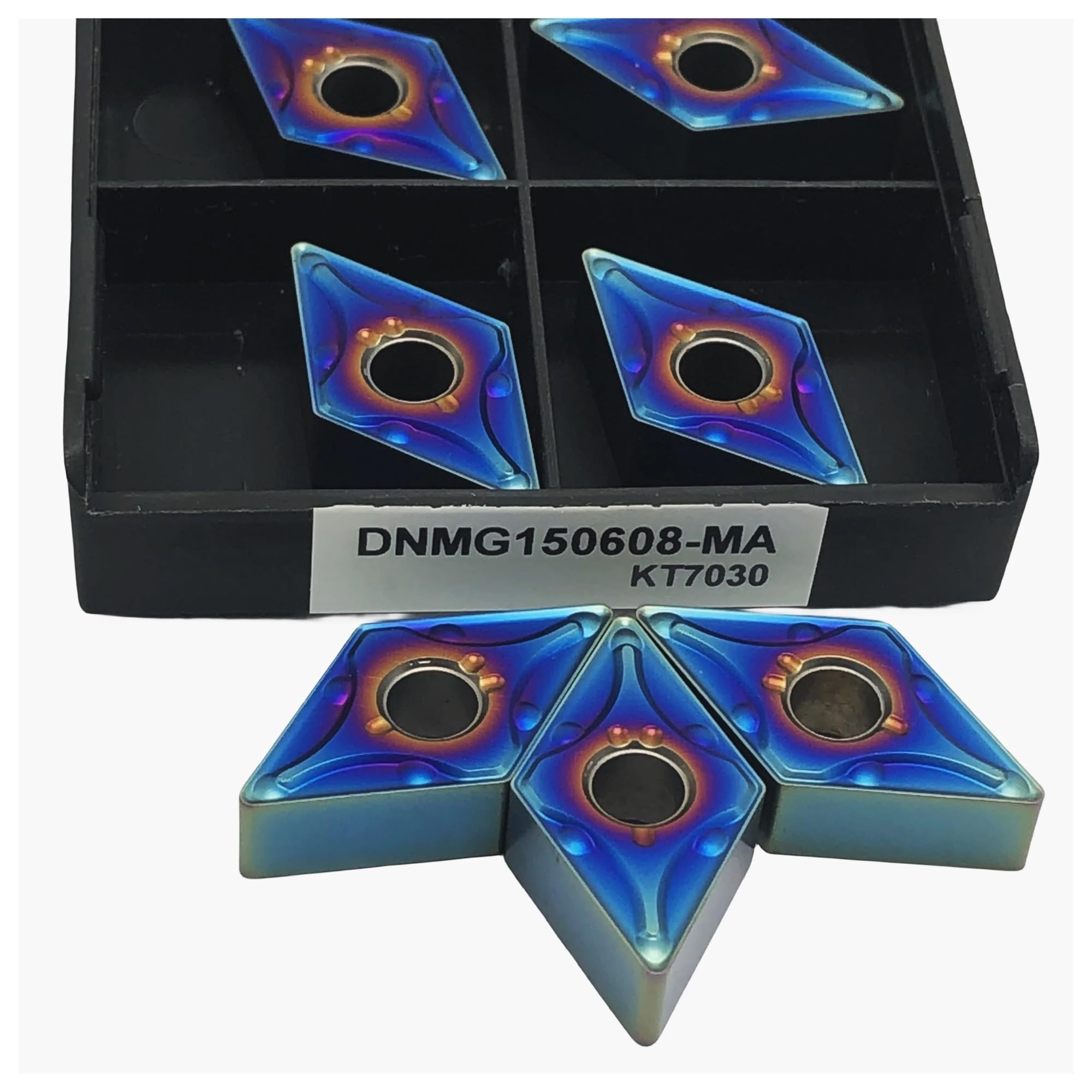 Plaquette de tournage DNMG150608-MA KT7030 pour éliminer les vibrations lors de l'usinage de l'acier