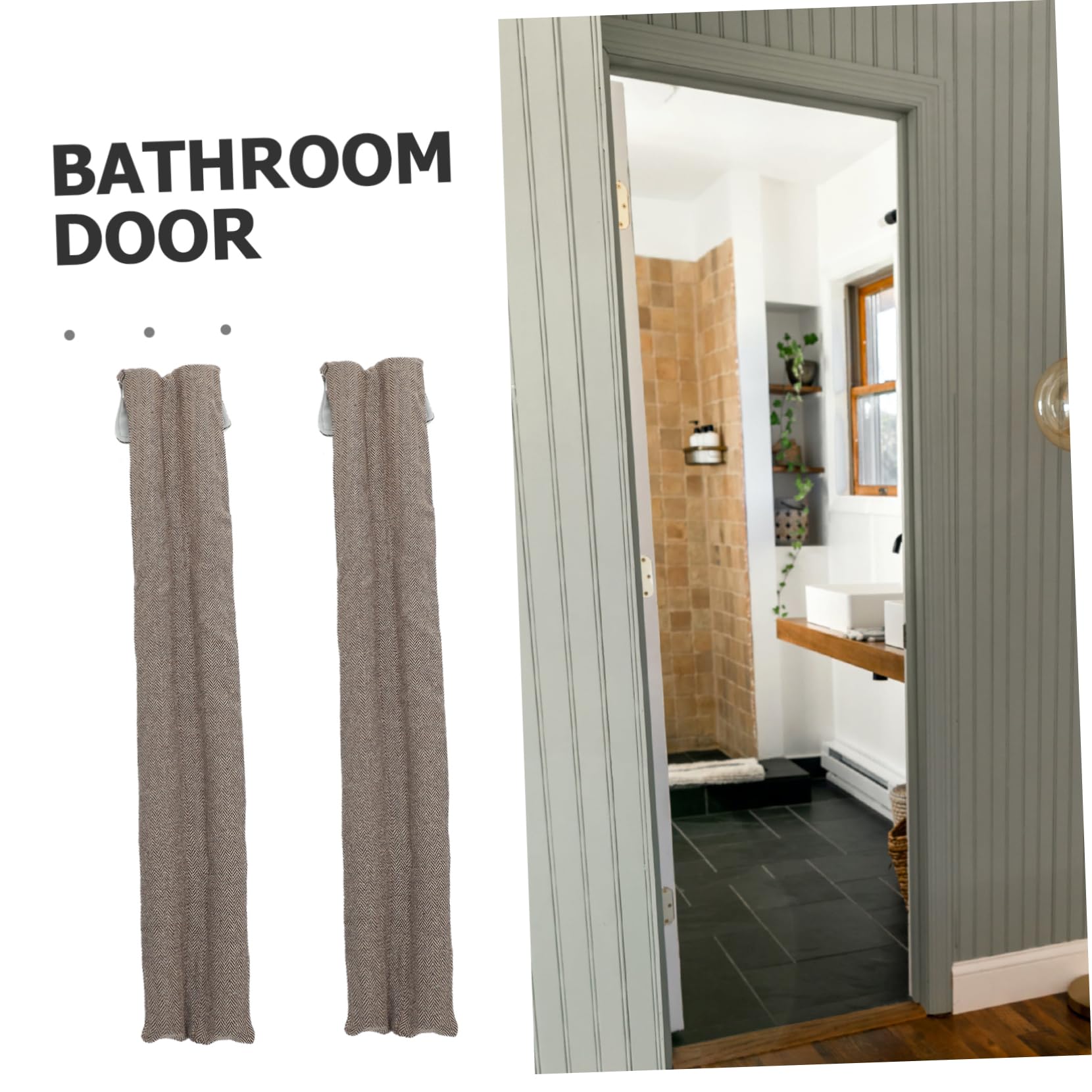 Housoutil Oxford Cloth Door Stopper Soundproofing Strip for Home Windproof Draft Blocker Noise Reduction Technology 1 Set Multifunctional Door Soundproofing Strip