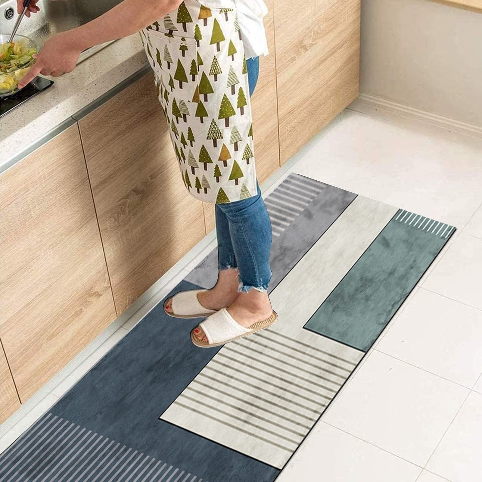 Nowoczesny wąski dywanik do przedpokoju 60cm 70cm 80cm 100cm szerokość, długi dywanik długość 100cm 1,5m 2m 250cm 300cm 4m 5m 6m, dywaniki obszarowe na schody kuchenne (Size : 60x100cm)