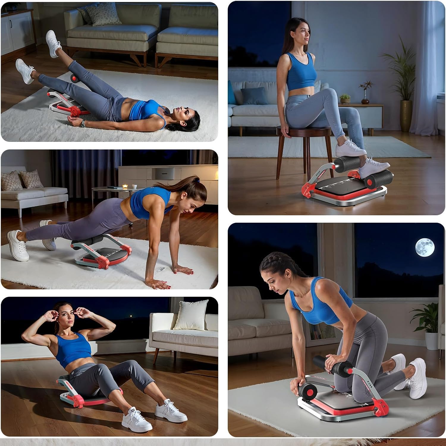 Buy Now Ab Machine For Home Gym | Adjustable Ab Trainer With 3 Resis... 3 Buy Now Ab Machine For Home Gym | Adjustable Ab Trainer With 3 Resis...