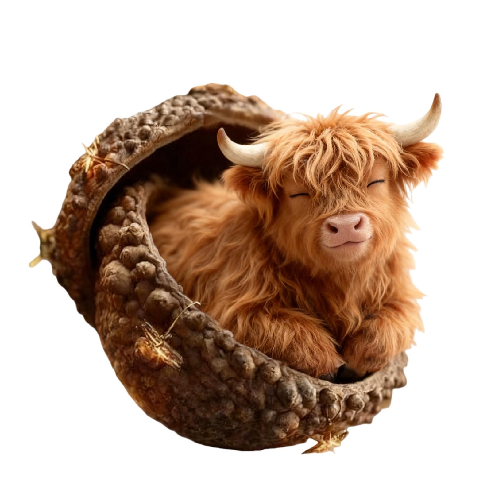 2D Acrylic Chritmas Highlands Cow Decors Funny Christmas Ornament Christmas Tree Hanging Decorations Cow Lover Outdoor Tree Decorations Hanging Xmases