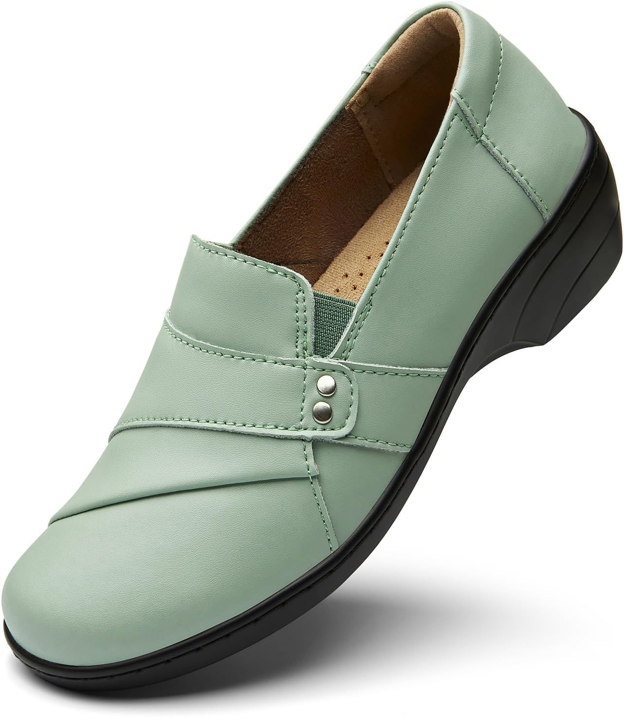 KORDAL Women's Comfortable & Lightweight Leather Loafers Slip-Ons Stylish Business Casual Dress Shoes Work Office Everyday Walking Shoes for Women - Image 4