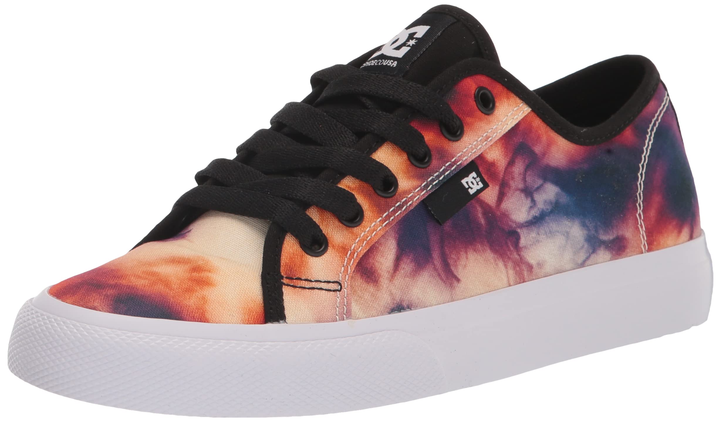 DC Men's Manual TXSE Casual Skate Shoe, Violet/FIRE, 3.5