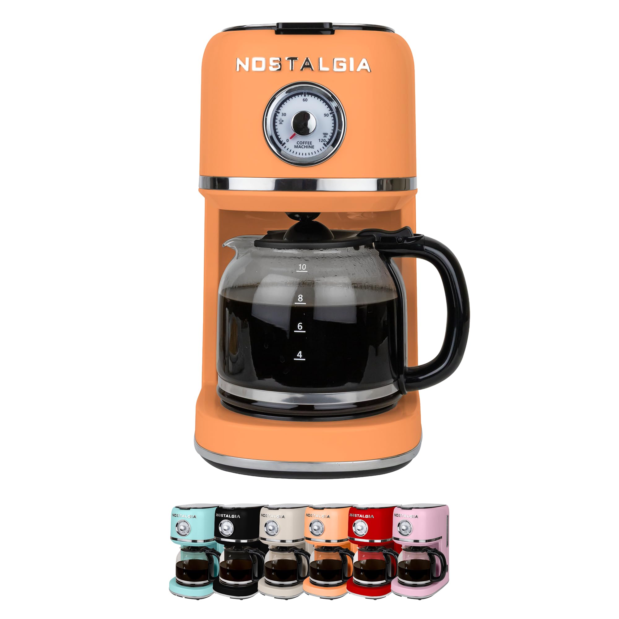 Amazon.com: Nostalgia Classic Retro 10 Cup Coffee Maker - One