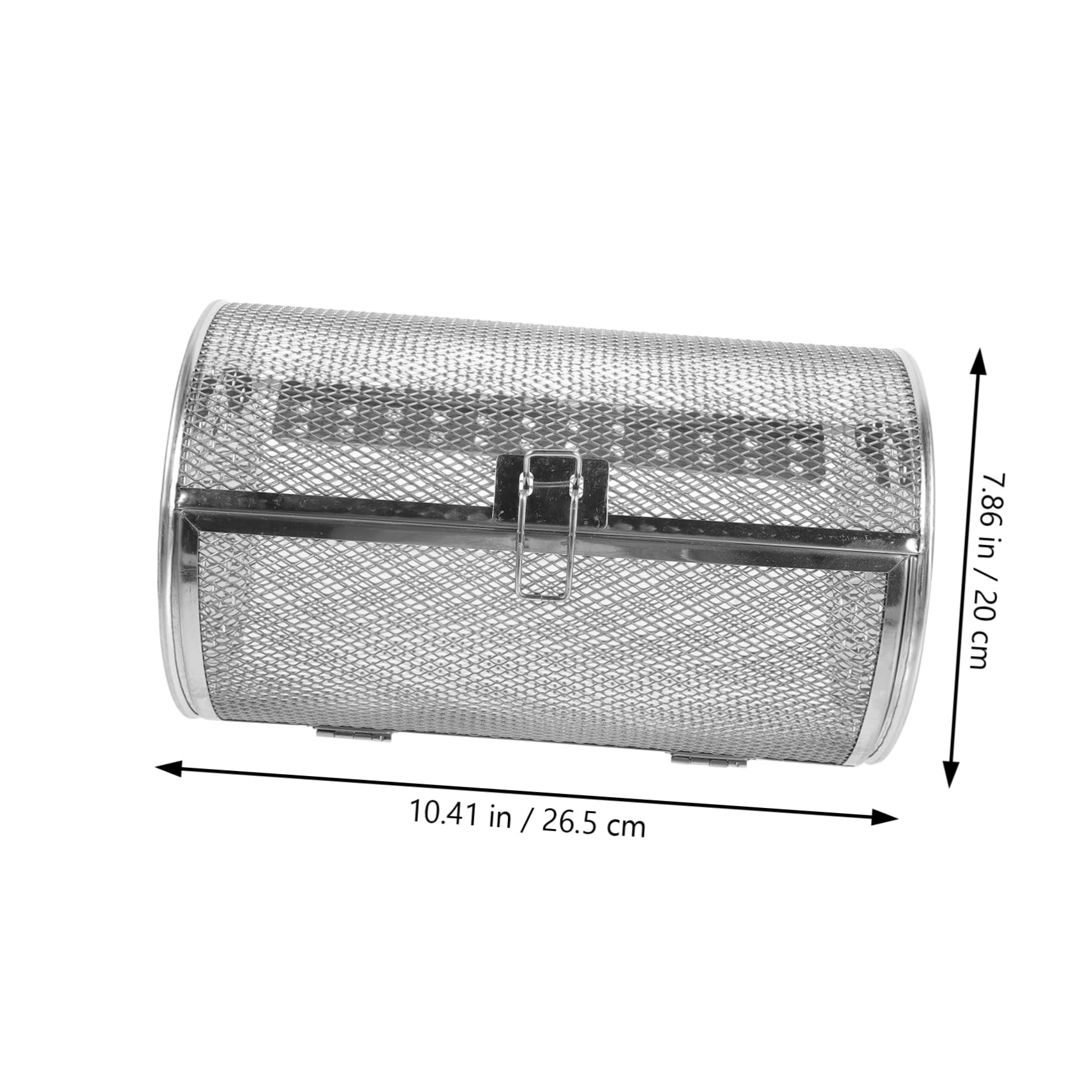 PRETYZOOM Rotisserie Basket for Grill Large Rotisserie Basket Stainless Steel Accessory Easy to Assemble