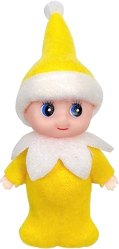 Miniatura 5 de Elf Accessories Baby - Muñeca de bebé para regalo de Navidad (naranja)