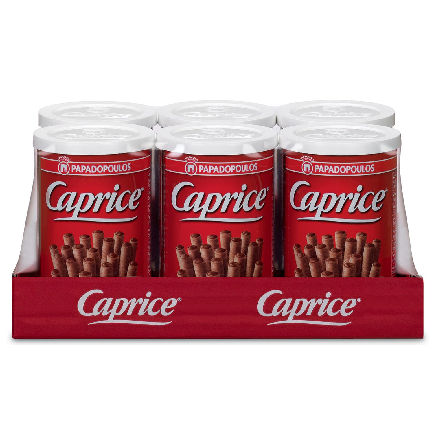 Caprice Classic Crispy Wafer Rolls with Cocoa and Hazelnut Filling - 6x53g
