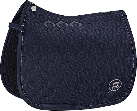 Eskadron Highgloss Peacock Saddle Cloth - White - Highgloss outer fabric with comfortable molton inside