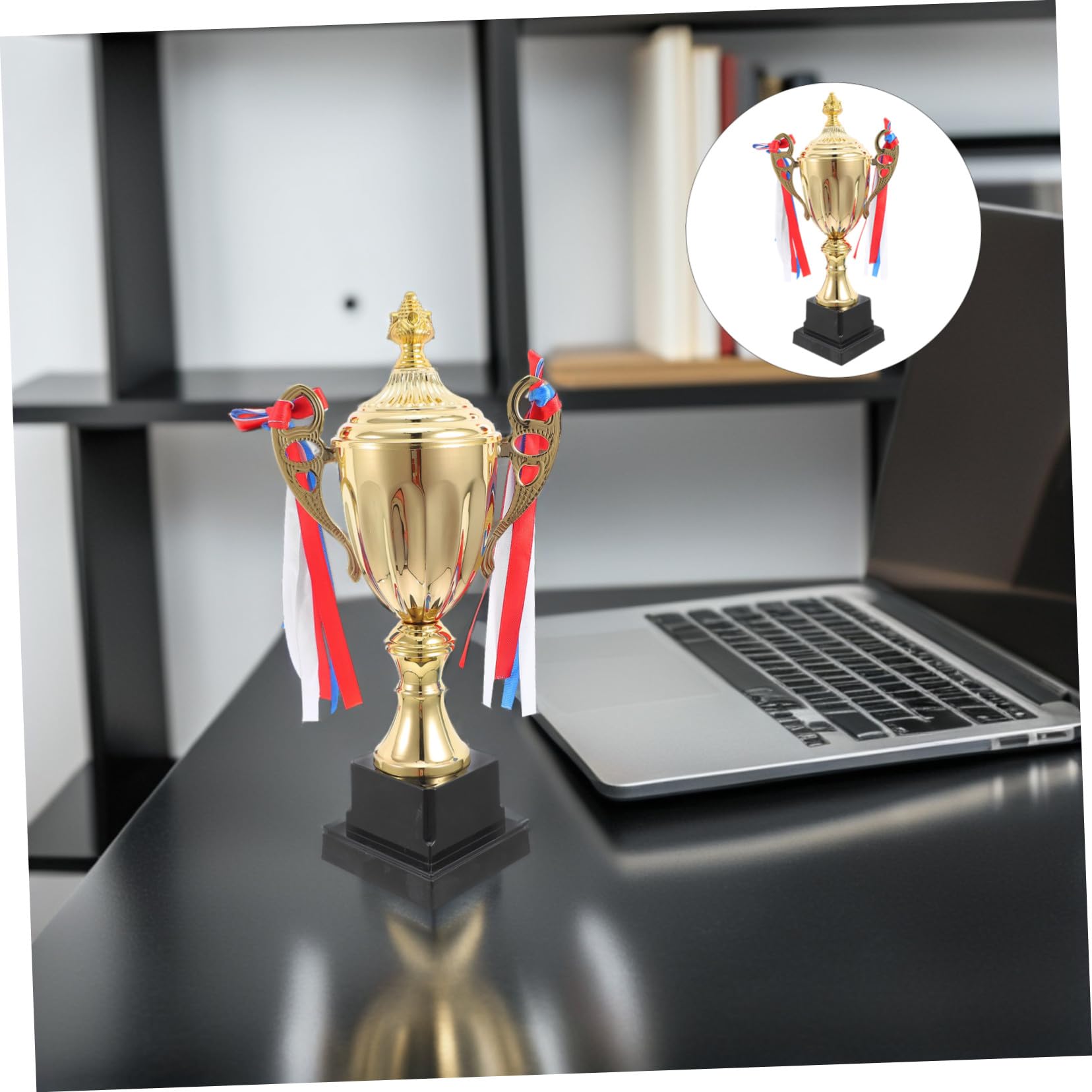 TOYANDONA Coppa Premio in Metallo Dorato Design Elegante per Premio Competizione Sportiva di Partecipazione per Cerimonie e Eventi