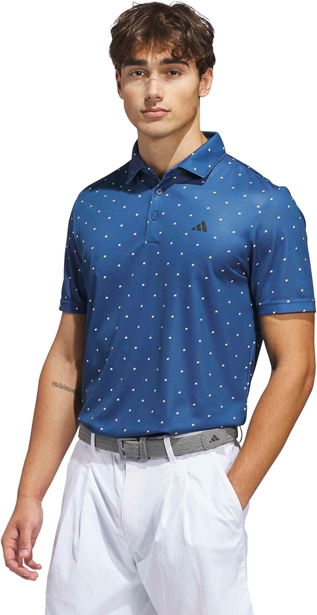 adidas Polo estampado Performance para hombre